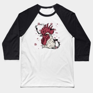 Rooster watercolor sketch Baseball T-Shirt